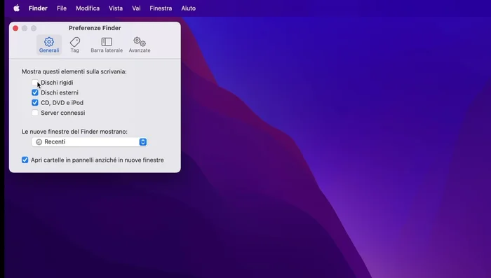 Personalizzare la scrivania: ordinare le icone su griglia, impostare dimensioni e spaziatura