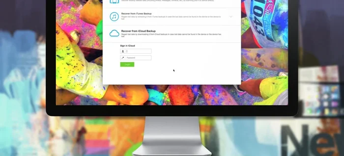 Seleziona la fonte del backup: 'recover from iCloud backup' se hai un backup su iCloud (inserisci le credenziali), oppure 'backup di iTunes' se il backup è sul tuo computer.