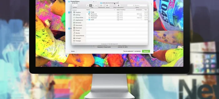 I contatti saranno salvati sul tuo computer in un file .vcf.