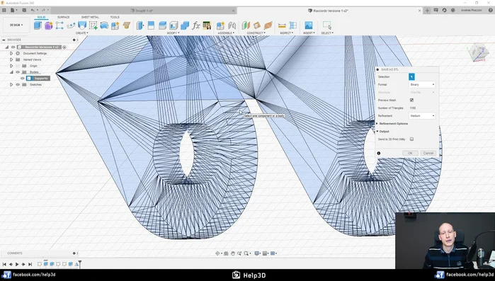 Utilizzare la funzione "Preview Mesh" per visualizzare l'anteprima della mesh prima dell'esportazione.