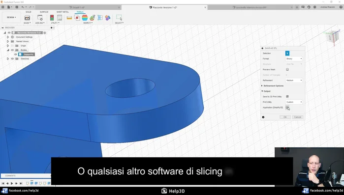 Se il vostro slicer non è presente nell'elenco, selezionare "Other" e specificare il percorso dell'eseguibile dello slicer.