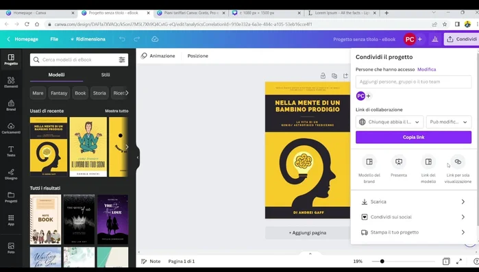 Scarica il progetto completato nel formato desiderato.