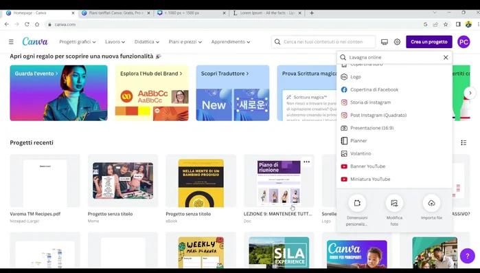 Clicca sul pulsante "Condividi" in alto.