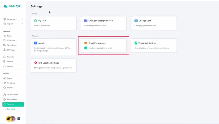 Configura le impostazioni di approvazione del foglio presenze.