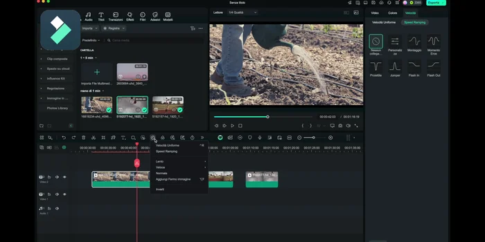 Scegliere tra l'opzione "personalizzato" per un controllo preciso o i "preset" per effetti preimpostati.