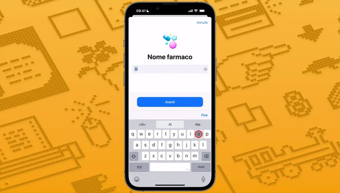 Scegli un'icona rappresentativa del farmaco.