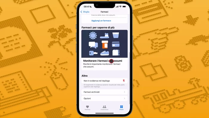 Tocca 'Opzioni' e seleziona i tipi di avvisi (almeno 'Promemoria dosi').