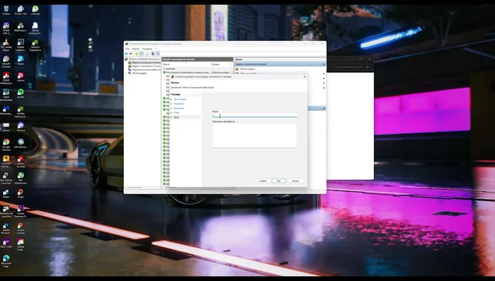 Dare un nome alla regola e fare clic su "Fine".