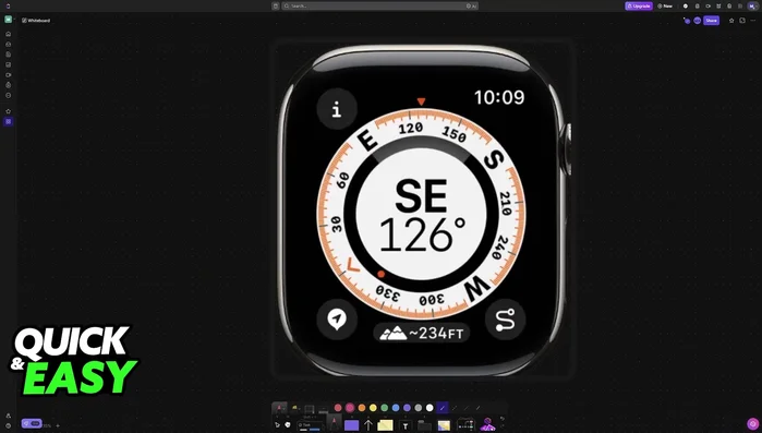 Apri l'app Bussola toccandola nell'elenco delle app.