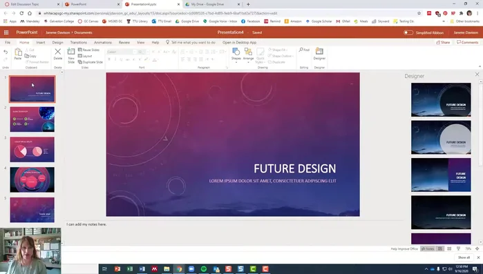 Per stampare le note con le diapositive: andare su File > Stampa > selezionare "Pagina delle note"