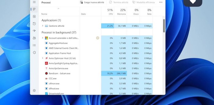 Seleziona i programmi da disabilitare e clicca su 'Disabilita'