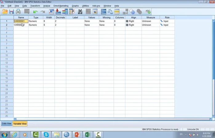 Rinominare le variabili nella visualizzazione variabile per una migliore organizzazione. 