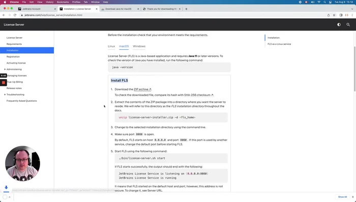 Estrazione del contenuto dell'archivio zip in una directory a scelta.