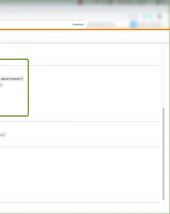 Definire il tempo di scadenza delle password degli utenti e decidere se escludere gli utenti API e FTP dalla scadenza. Attiva le email di conferma della modifica password.
