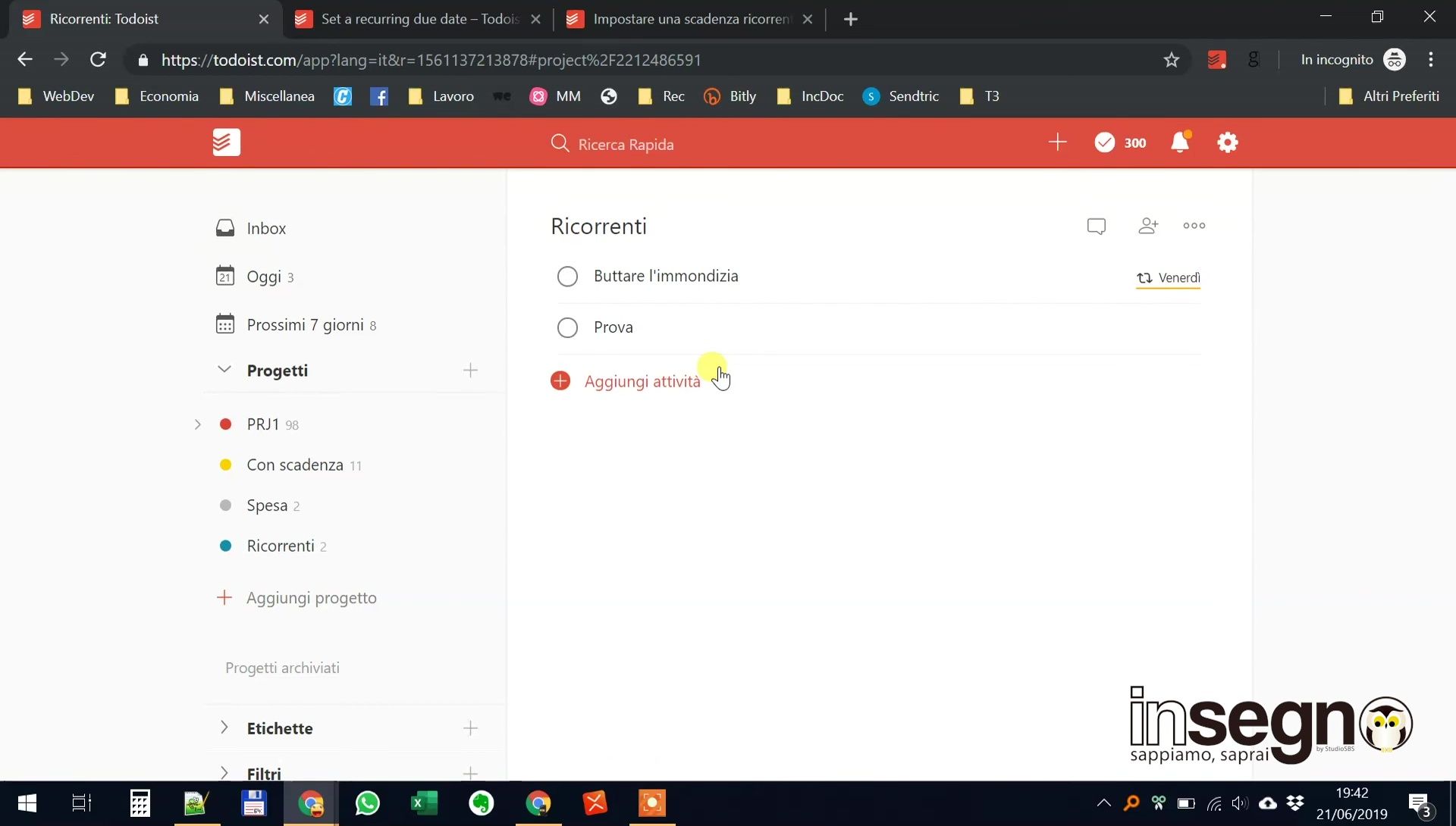 Gestire i Task Ricorrenti in Todoist: Guida Completa