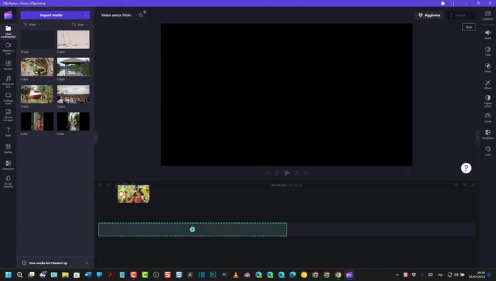 Modifica la durata delle singole foto a tuo piacimento.