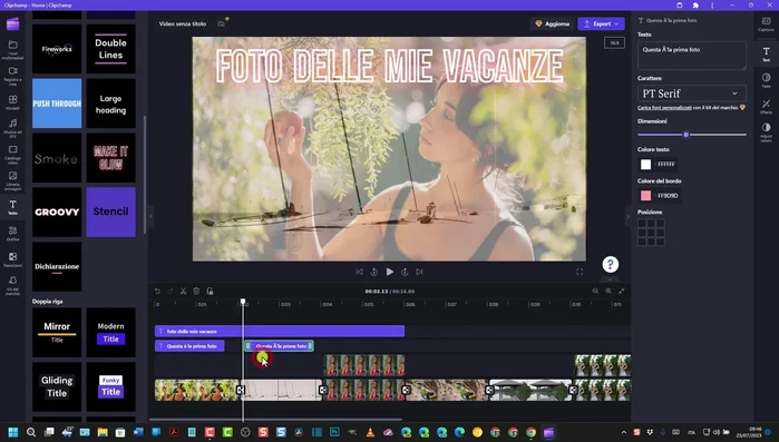 Copia e incolla il testo per mantenere la coerenza stilistica tra le diverse immagini.