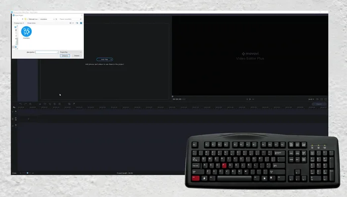 Apri un progetto esistente (Ctrl+F su Windows, Cmd+F su Mac) o creane uno nuovo (Ctrl+N su Windows, Cmd+N su Mac).