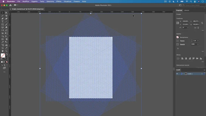 Applicare un colore di traccia alla griglia.