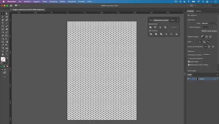 Applicare un colore di traccia alla griglia.