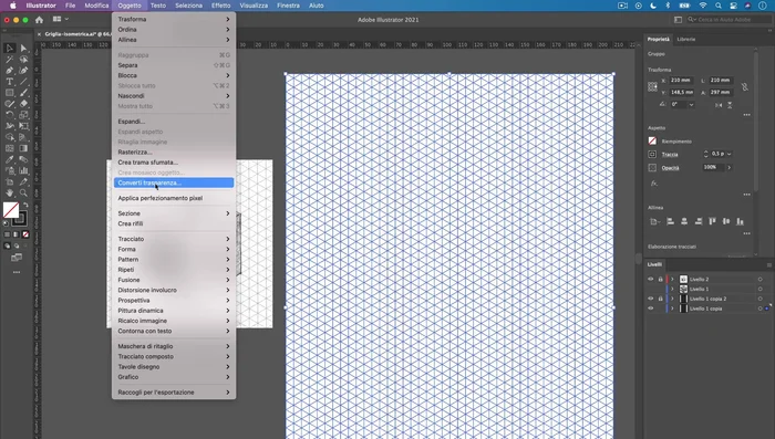 Creare un gruppo di pittura dinamica dalla griglia duplicata.