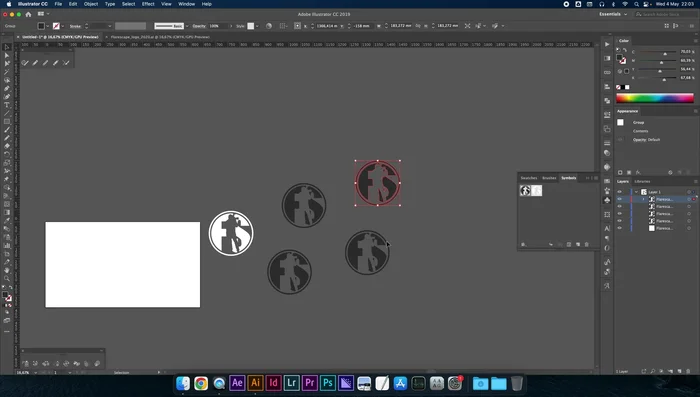 Modificare i simboli statici: Per cambiare il colore di tutti gli elementi di un simbolo statico, espandi il simbolo (Oggetto > Espandi), modifica il colore, poi trascina il simbolo modificato sopra quello originale nel pannello Simboli tenendo premuto Alt+Opzione per sovrascrivere.