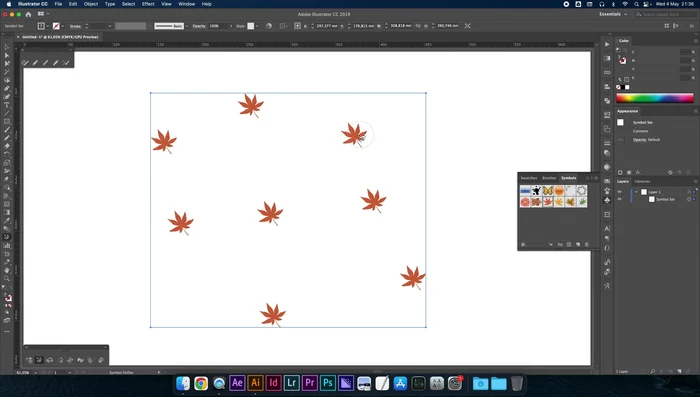 Applicare stili con Symbol Styler: Seleziona lo strumento e scegli uno stile dalla libreria per cambiare l'aspetto dei simboli.