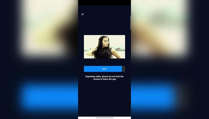 Salvare il video nella galleria del telefono.