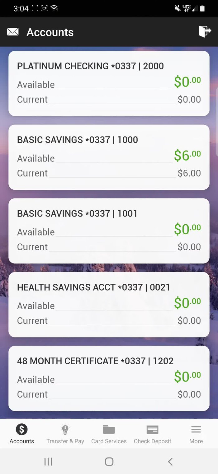 Seleziona 'Controllo della carta' e scegli la carta da gestire.