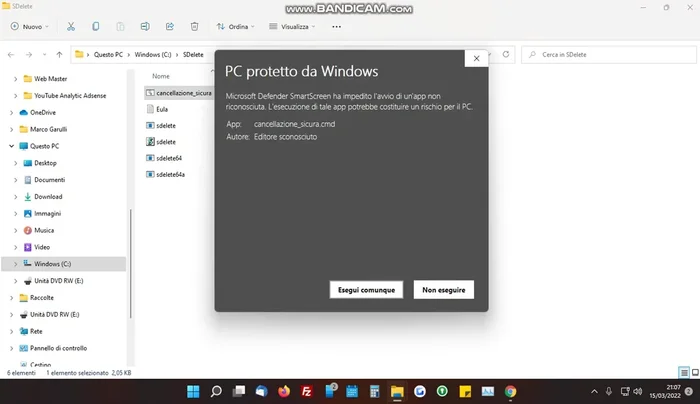 Verificare che l'installazione sia avvenuta correttamente.
