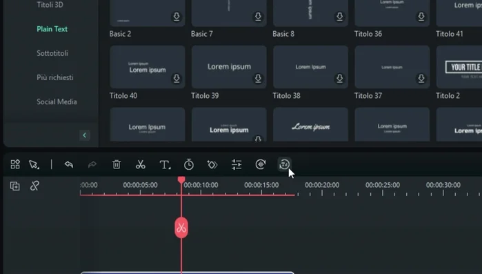Nella barra degli strumenti, cliccare su "Text to Speech".