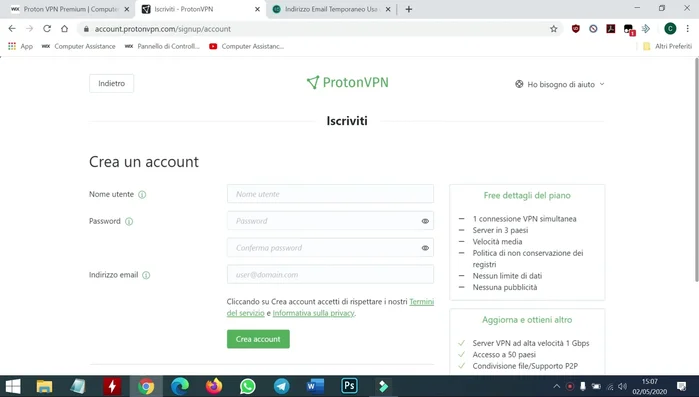 Verifica il tuo account tramite il codice inviato alla tua email.