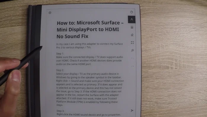 Apri il documento Remarkable 2 che desideri esportare.