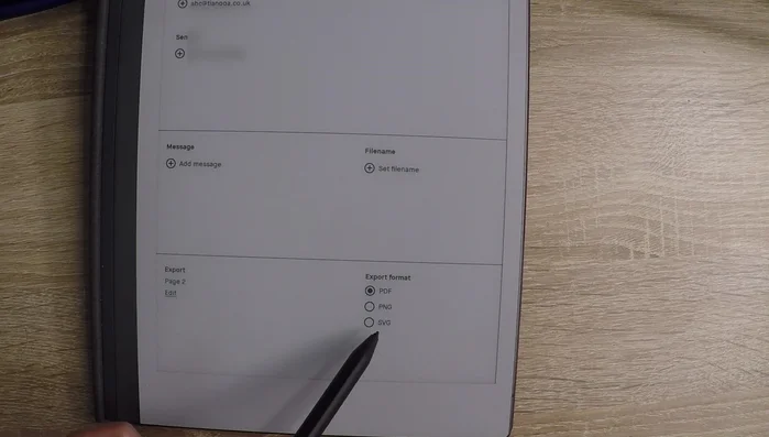 Aggiungi un messaggio opzionale.