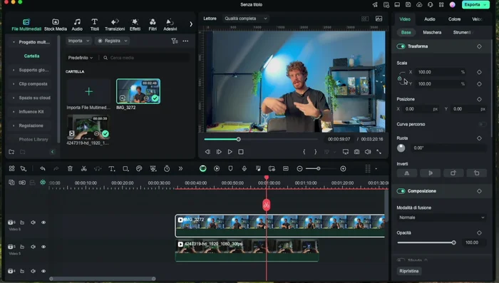 Posiziona la finestrella nella posizione più efficace.