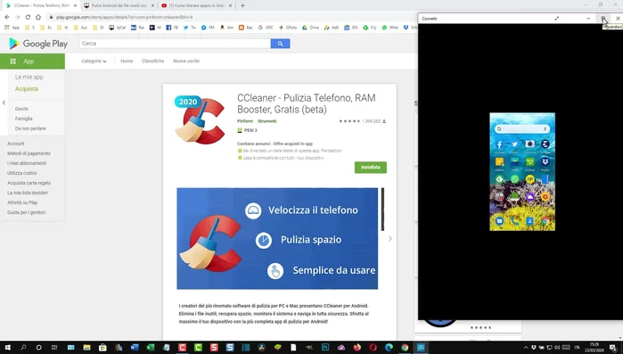 Tocca "Inizia da qui" e poi "Procedi"