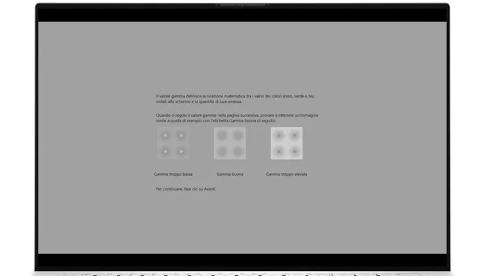 Regolare la gamma: Utilizzare la prima finestra e selezionare la gamma "buona".