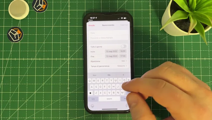Imposta il tempo di percorrenza (opzionale).