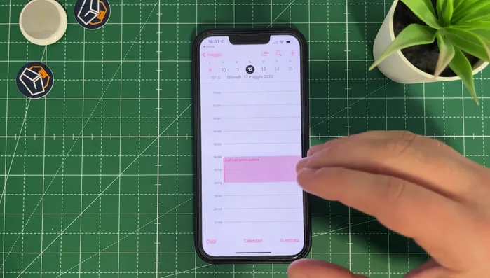 Tocca 'Fine' per salvare l'evento.
