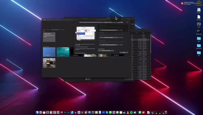 Concedi le autorizzazioni necessarie cliccando su "Apri" quando richiesto.