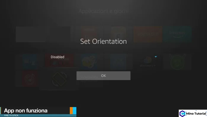 Apri l'app 'Sector Orientation' e seleziona la modalità 'Landscape'.