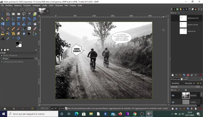 Esportare l'immagine in formato JPG.