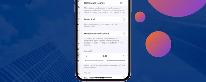 Assicurati che il saldo audio sia impostato su 0,00.