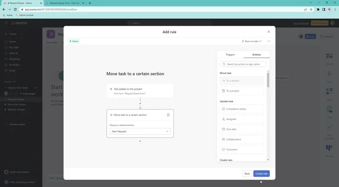Assegna l'attività al responsabile cliccando su 'Assegna attività' e selezionando l'utente.