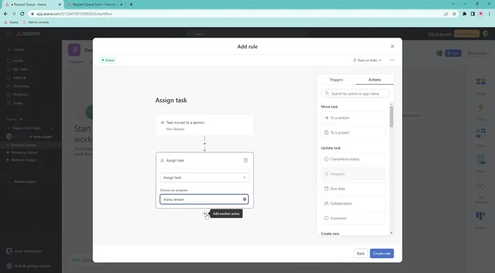 Clicca su 'Crea regola'.