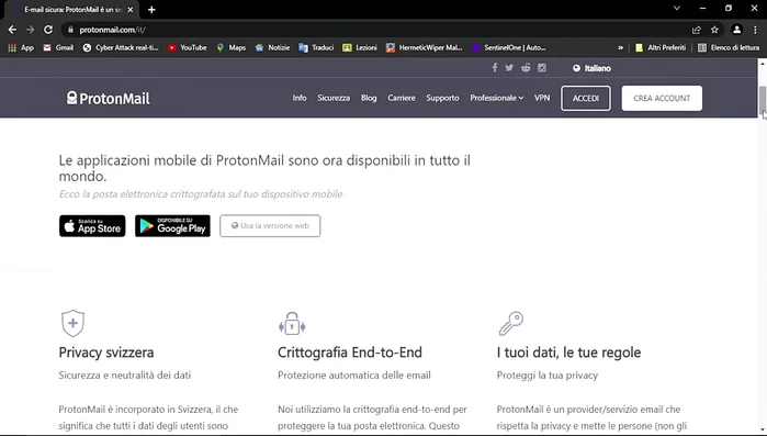 Creare un account gratuito (o a pagamento, a seconda delle esigenze)