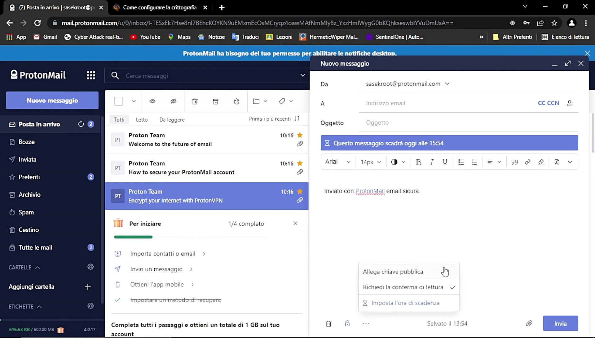 ProtonMail: La tua casella di posta elettronica sicura e privata