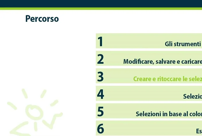 Realizzare selezioni a mano e ritoccare le selezioni esistenti.