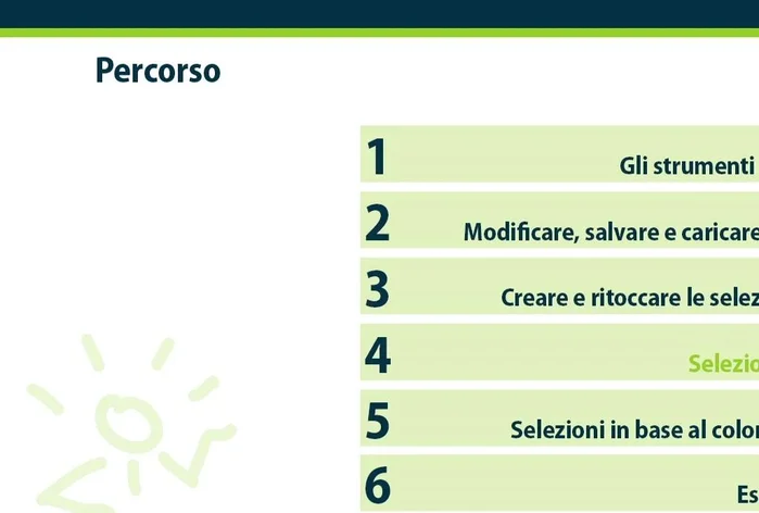 Creare selezioni basate sul colore o recuperarle dai canali dell'immagine.