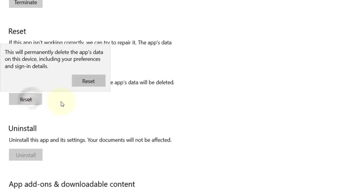 Cliccare su "Ripristina".